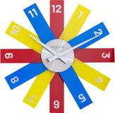 NeXtime Plexi – Design Wandklok – 40 cm – Acryl – Multicolor – Stil