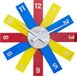 NeXtime Plexi – Design Wandklok – 40 cm – Acryl – Multicolor – Stil