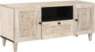 vidaXL TV-meubel met lade Wit 105 x 33 x 46 cm Bewerkt hout