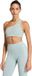Adidas Performance Optime Rib One Shoulder Light Support Workoutbeha - Dames - Groen