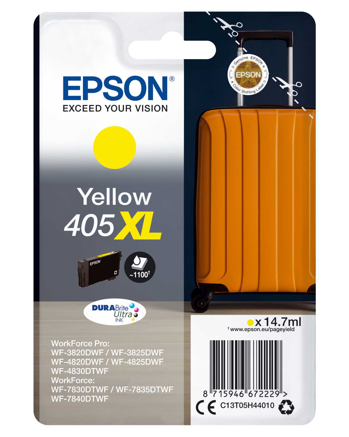 Epson 405XL Yellow inktcartridge - C13T05H44020