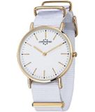 Chronostar Mod. R3751252503 - Dames Polshorloge - Analoog - Quartz - Nylon Band - Wit/Multi