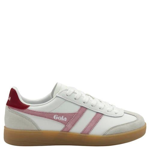 Gola Viper leren sneakers wit/roze