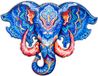 Engelhart Houten Puzzel Olifant Hoofd – 124 Unieke Puzzelstukjes – A3 Formaat Grote Houten Legpuzzel – Dieren Puzzelspel – Educatief Denkspel – Inclusief Opbergetui