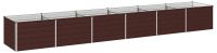 vidaXL Tuinverhoger, bruin, 480 x 80 x 55 cm, staal