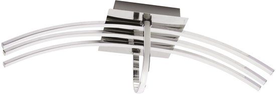BES LED Ovina Plafondlamp - 30W - 4000K - Mat Chroom - Aluminium