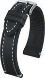Hirsch bracelet de montre - Liberty Artisan Noir 22mm