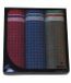 Swan 3 pièces Mouchoirs Homme Bloc foncé - Coffret cadeau - 40 - Bleu