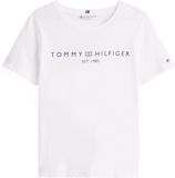 Tommy Hilfiger T-shirt à manches courtes et col rond avec logo, Blanc (Th Optisch Wit), 3XL