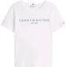 Tommy Hilfiger T-shirt à manches courtes et col rond avec logo, Blanc (Th Optisch Wit), 3XL