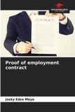Proof Our Knowledge Publishing Proof of employment contract