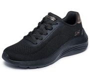 Skechers Bobs Squad Waves Current Look Sneakers dames Zwart gebreid 36.5 EU
