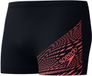 Speedo Medley Logo Zwemboxer Heren - Zwart/Koraalrood - XXL