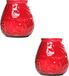 Cosy & Trendy lowboy tafelkaars - 2x - rood - 40 Branduren - 10 cm