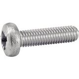 Vis À Métaux Tête Cylindrique Pozidrive - Inox A2 6x20 Mm - Boîte De 200