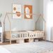Maison Exclusive - Lit enfant, modèle maison, 90x190 cm, pin massif
