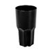 12 stuks, stapelbare bekers, 460 ml, Ø 8,2/6,2 x 15,1 cm, zwart, polycarbonaat