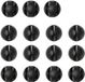 Unyqoos® Clips de câble adhésives, Noir, 20 pièces