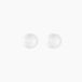 Orbe Boucles D'oreilles Puces Orbe Argent Blanc Céramique