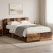 Maison Exclusive - Cadre de lit avec rangement, en bois recyclé, 120 x 190 cm, fibre de bois