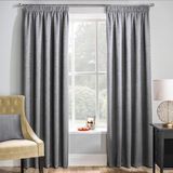 Enhanced Living Matrix Grijs Zilver Thermische Blockout Tape Top Gordijnen - 66 x 90 inch (168 x 229cm) - Energiebesparende Gordijnen voor Woonkamer/Slaapkamer