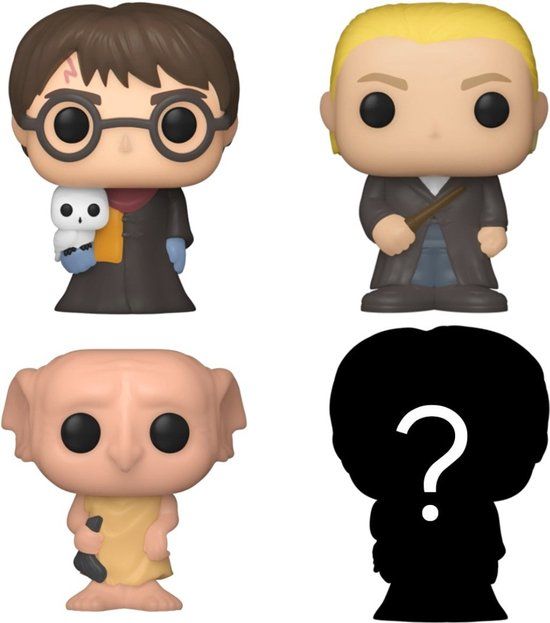Funko Pop! Harry Potter 4-Pack: Harry Potter, Draco Malfoy, Dobby + Mystery