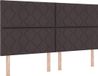 vidaXL Boxspringbed met hoofdeinde Donkerbruin 180 x 200 cm Stof