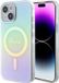 Coque arrière irisée pour Apple iPhone 15 - Turquoise