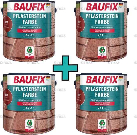 BAUFIX Impregnerende Tuintegel verf oxide rood 10L | 30 m²