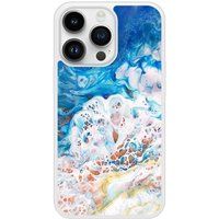 Apple iPhone 14 Marbre ocean Verstevigd hoesje met sublimatie bedrukking