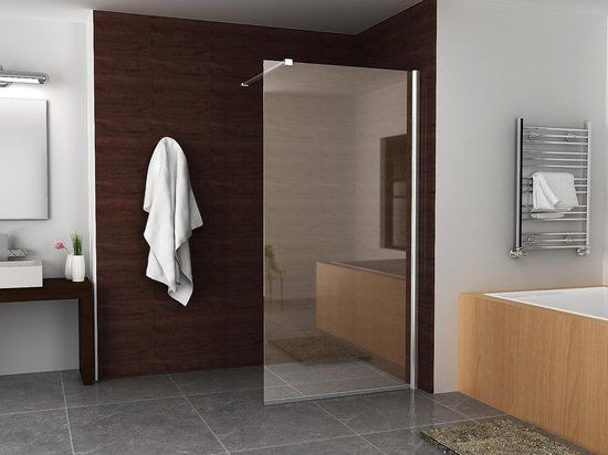 Wiesbaden Miami Inloopdouche - 140x200cm - Chroom - 8mm Helder Glas - Antikalk