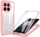 Techsuit Hoesje geschikt voor Xiaomi 15T Pro - ColorVerse 360 Case met Screenprotector - Roze