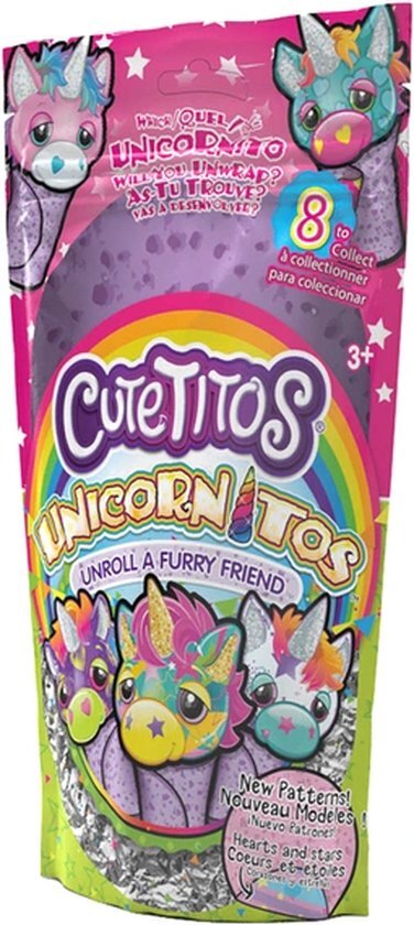 Cutetitos - 39243 - Unicornitos Series 2 - Soft Toy - Pack van 1 willekeurig ontwerp - 7" - Multi Colour