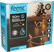 Feeric lights & Christmas Feeric lights Kerstverlichting - warm wit - 50 meter - 500 led lampjes - transparant snoer