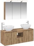 vidaXL Badkamerkastenset 4 stuks Artisanaal eiken Bewerkt hout