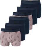 Schiesser Koffer 95/5 Heren Donkerblauw Rood XXL