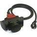 PC ELECTRIC 980901315684 verlengkabel 3-voudig H07RN-F 3G1.5 lengte 1,5 m IP44