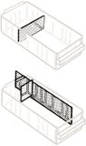 raaco 150-01 Scheidingswand voor lademagazijn (b x h) 64 mm x 31 mm Inhoud 48 stuk(s)