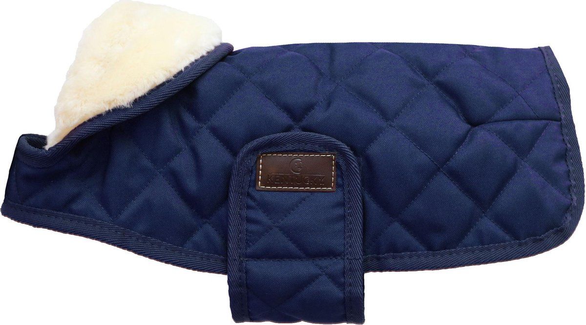 Kentucky Horsewear Kentucky Hondendeken - Marineblauw - Maat (S) - 34-38cm