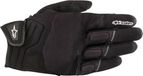 Motorhandschoenen Alpinestars Atom Zwart/Fluoriserend Geel Handschoenen Maat S