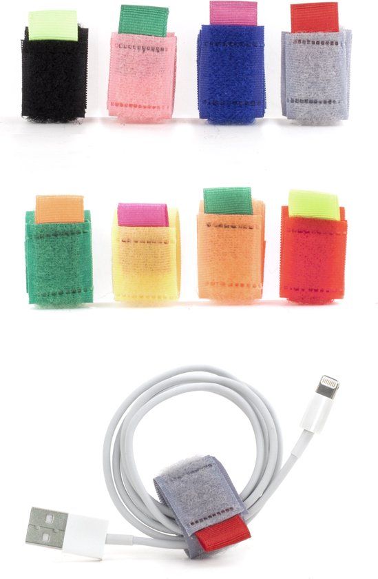 Kikkerland Cable Ties Assorted 8 Pack