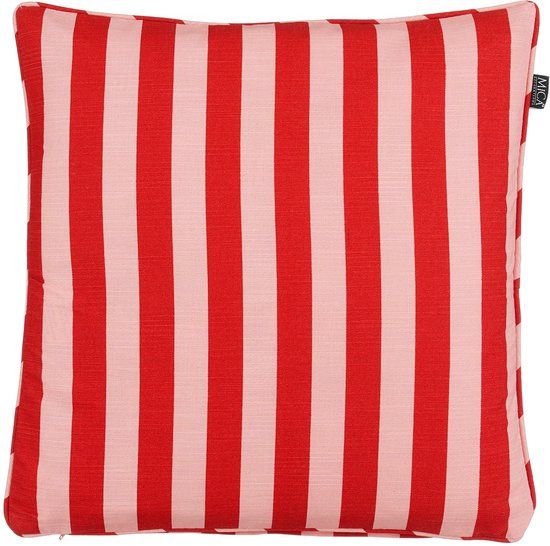 Mica Decorations Kim Outdoor Kussen rood- l45xb45xh10cm