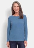 Goldner Kreppshemd Langemouwen gemêleerd jersey top