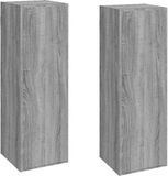 vidaXL Tv-meubelen - 2 stuks - 30,5x30x90 cm - Bewerkt Hout - Grijs Sonoma Eiken