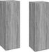 vidaXL Tv-meubelen - 2 stuks - 30,5x30x90 cm - Bewerkt Hout - Grijs Sonoma Eiken