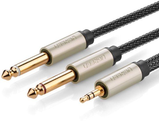 Ugreen 3.5mm Audio Jack to 2 x 6.35mm Jack Y-Cable Splitter