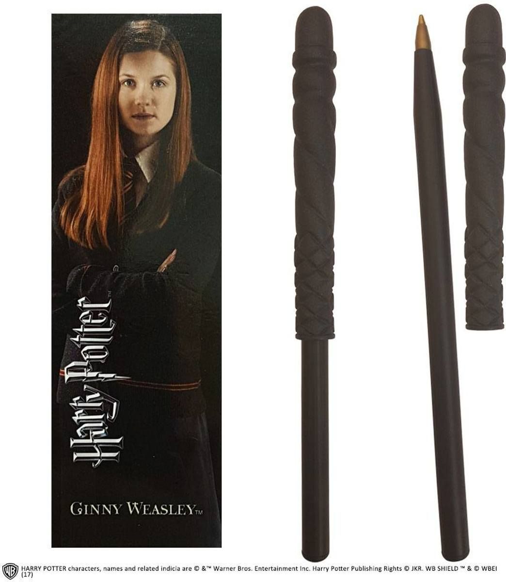 Noble Collection Harry Potter Ginny Weasley Wand Pen and Bookmark - 0849421004002