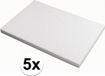 Rayher schuimschijf - 5x - wit - 20 x 30 x 2 cm