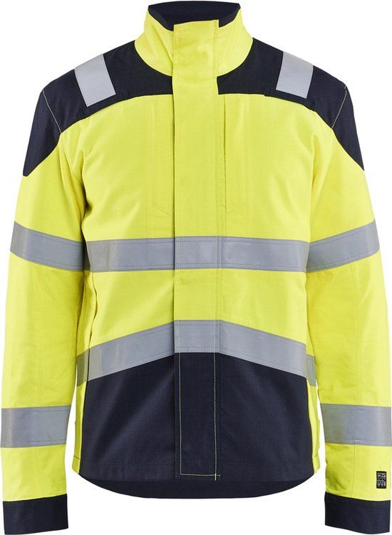 Blåkläder Blaklader Multinorm jack Inherent 4089-1512 - High Vis Geel/Marineblauw - XXXL