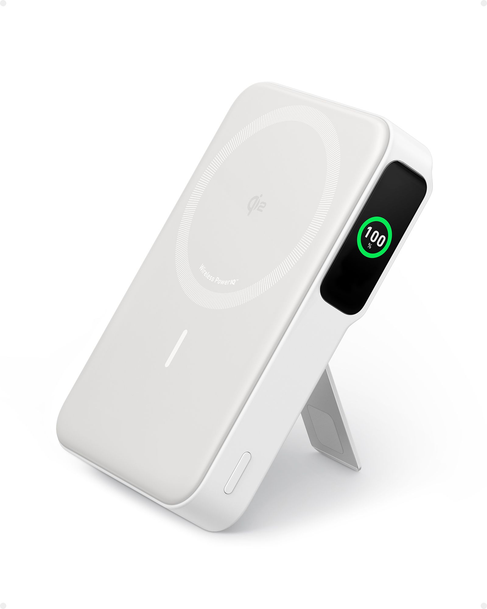 Anker MagGo Powerbank 10.000 mAh - Draadloos Opladen - 15W - Wit
